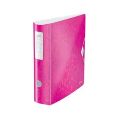Pasta Arquivo L80 Leitz Active Wow PP Rosa Metalico