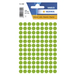 Etiquetas Redondas 08mm Verde Fluorescente Herma1848 540un