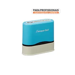 Carimbo Objetos PERSONALIZÁVEL Name Stamp Pack Azul