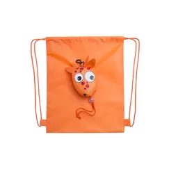 Saco Mochila Dobrável Kissa Laranja