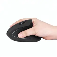 Rato Wireless Ergonómico Vertical BNH-WL-62 Preto