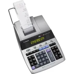 CANON MP1411-LTSC Desktop Calculator with Paper Roll 14-digit 2-color ink ribbon Silver