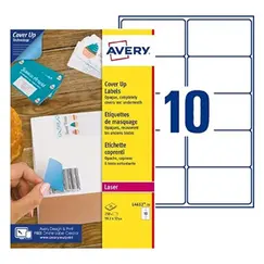 Etiquetas Ocultar 099,1x057mm 25Fls Avery 250un