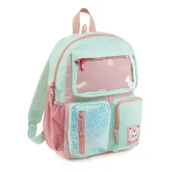 Mochila Infantil Turquesa e Rosa 17L