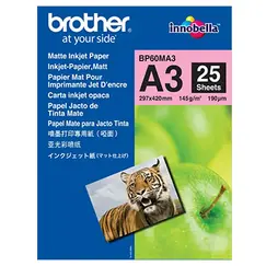 Papel BROTHER Fotográfico Mate A3 145gr 25 Folhas