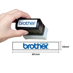 Carimbo 10x60mm Vermelho Brother PR1060R6P 6un