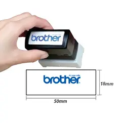 Carimbo 18x50mm Preto Brother PR1850B6P 6un