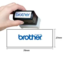 Carimbo 27x70mm Preto Brother PR2770B6P 6un