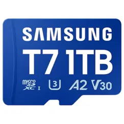 Tarjeta de Memoria Samsung T7 1TB microSD XC/ Clase 10/ 170MBs