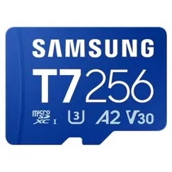 Tarjeta de Memoria Samsung T7 256GB microSD XC/ Clase 10/ 170MBs