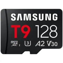 Tarjeta de Memoria Samsung T9 128GB microSD XC/ Clase 10/ 200MBs