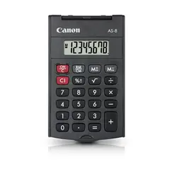 CANON AS-8 Pocket Calculator Gray