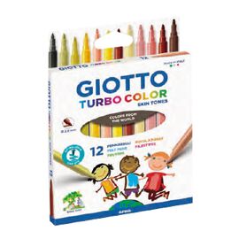  image de Marcador Feltro Giotto Turbo Color Skin Tones 12 cores na loja online Bluepixel