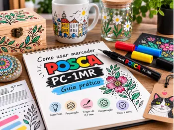 Blog - Como usar marcador POSCA PC-1MR: guia prático