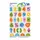 Bloco de Números e Símbolos Aderentes INFOCREATIVE 200x337mm - 30 Folhas para Educação e Decoração
