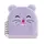 Bloco Espiral Pautado 160x160mm com Peluche de Hamster | BACK2FUN na bluepixel.pt