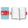 Caderno Moleskine Volant Pautado Azul Claro - Pack de 2 unidades | Loja BluePixel
