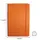 Bloco de Notas Pautado SMARTD 21,5x14,5cm Semi Pele Laranja - 116 Folhas | Loja BluePixel