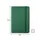 Bloco de Notas Pautado 14x9cm Verde Esmeralda SMARTD - Capa Semi Pele, Design Elegante