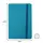 Bloco de Notas Pautado 14x9cm Semi Pele Azul Turquesa SMARTD | Loja BluePixel
