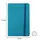 Bloco de Notas Pautado 21,5x14,5cm Semi Pele Azul Turquesa SMARTD | Papelaria de Qualidade