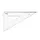 Esquadro Plástico Cristal 60G - 25cm Aristo Geocollege AR23625 | Loja BluePixel