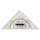 Esquadro Geométrico 25cm NEUTRAL Modelo Aristoem | Ferramenta de Precisão para Carpintaria e Desenho