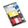 Separadores Adesivos 25x43mm Amarelo e Vermelho - 50 unidades | Marca 256