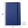 Bloco Notas Pautado 14x9cm Semi Pele Azul - Marca 425 | Loja BluePixel