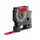 Fita vinil 12mm x 7m Preto/Vermelho - Marca 195 | Alta qualidade e durabilidade