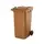 Contentor de 240L em Polietileno Castanho com 2 Rodas e Tampa - Marca 300