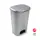 Contentor de 50L em plástico com pedal prata - Marca 359 | Loja online bluepixel.pt