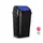 Contentor 30L Plástico com Tampa Basculante Preto/Azul - Marca 359 | Loja BluePixel