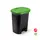 Contentor 27L em Plástico com Pedal e Tampa Verde - Marca 359 | Loja BluePixel