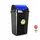 Contentor 50L em Plástico com Tampa Basculante Preto/Azul - Marca 359 | Loja BluePixel