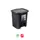 Contentor WC 7,5L com Pedal Cube Preto - Marca 359 | Loja BluePixel