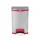 Contentor 50L Metal com Pedal Cinza/Vermelho - Marca 401 | Loja BluePixel