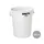 Contentor 121L Plástico Redondo Branco Sem Tampa - Marca 401 | Loja BluePixel