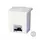 Contentor de 30L em Plástico Branco com Pedal - Marca 401 | Loja BluePixel
