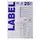 Etiquetas transparentes mate 96x50,8mm - Pack 25 folhas, 250 unidades | bluepixel.pt