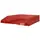 Tabuleiro Secretária Transparente Vermelho - Marca 320 | Loja BluePixel