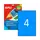 Etiquetas A4 105x148mm 20 Folhas Apli - Pack de 80 Etiquetas para Organização e Etiquetagem