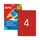 Etiquetas A4 105x148mm Vermelhas 20 Folhas - 80 Etiquetas por Pack | bluepixel.pt