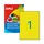 Etiquetas A4 Amarelas Fluorescentes 210x297mm 20 Folhas - Produto de Qualidade na BluePixel