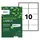 Etiquetas Recicladas Avery 99,1x57mm - 15 Folhas, 150 Unidades | Loja BluePixel