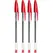 Esferográfica BIC Cristal Ball Point Vermelho 1mm 4un