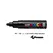 Marcador Uniball Posca PC-7M 4,5mm Preto (24) 1un