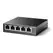 TP-LINK TL-SF1005LP 5-Port 10/100 Mbps Desktop Steel Case Switch with 4-Port PoE 41W PoE budget