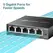 TP-LINK 5Port Gigabit Easy Smart Switch with 4Port PoE+ 4x Gigabit PoE+ Ports 1x Gigabit Non-PoE Ports 802.3af/at 120W PoE Power