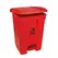 Contentor 45L Plástico Vermelho com Pedal